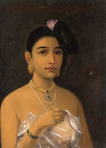 Malabar Beauty, autor: Raja Ravi Varma autorstwa Raja Ravi Varma