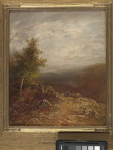 Ponad chmurami (olej na płótnie) autorstwa Ralph Albert Blakelock