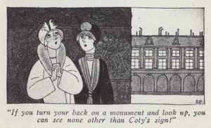 Ilustracja Anita Loos dla Panów Wolą Blondynki (lito) autorstwa Ralph Barton
