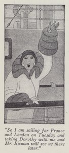 Ilustracja Anita Loos dla Panów Wolą Blondynki (lito) autorstwa Ralph Barton
