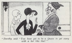Ilustracja Anita Loos dla Panów Wolą Blondynki (lito) autorstwa Ralph Barton
