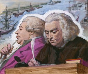 Dr Johnson i Boswell podczas podróży na Wyspy Zachodnie autorstwa Ralph Bruce