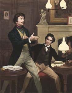 Henry Irving (1870-1919) z Williamem Hoskinsem (gwasz na papierze)