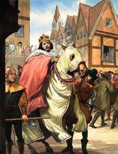 Romans angielskiego teatru (gwasz na papierze)