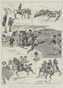 Szkice w Izbie Gmin i Brigade of Guards Races Point-to-Point, Bourton Estate, Buckingham, 26 marca autorstwa Ralph Cleaver