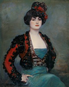 Julia - Casas, Ramon (1866-1932) - c. 1915 - Olej na płótnie - 85x67 - Muzeum Carmen Thyssen, Malaga
