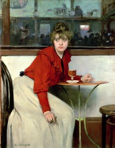 Chica w barze autorstwa Ramon Casas i Carbo