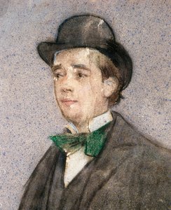 Portret Adrii Gual (1872-1943) hiszpańskiej dramatopisarki autorstwa Ramon Casas i Carbo