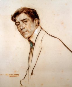 Portret Alexandre de Riquer (1856-1920) autorstwa Ramon Casas i Carbo