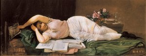Kłamać kobieto. Obraz Ramona MARTI i ALSINA (1826-1894). Olej na płótnie. Hiszpania, El Vendrell. Dom Muzeum Pau Casals.