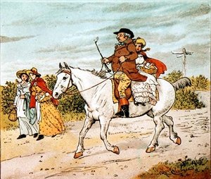 Rolnik kłusował po swojej siwej klaczy autorstwa Randolph Caldecott