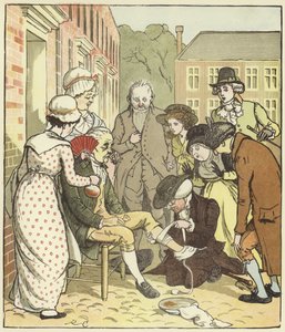 Elegia o śmierci wściekłego psa autorstwa Randolph Caldecott