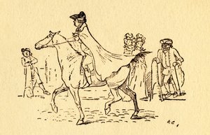 John Gilpin wyrusza w podróż do Edmonton, 1878, c1918. autorstwa Randolph Caldecott