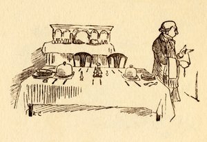 Nakryty stół w Bell Inn w Edmonton, 1878, c1918. autorstwa Randolph Caldecott