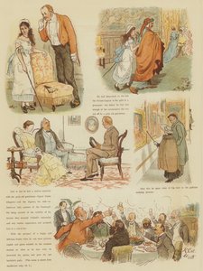 Zima pana Oakballa we Florencji (chromolitho) autorstwa Randolph Caldecott