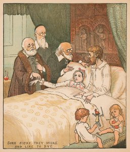 Bóle Sicke, którymi byli i lubią farbować, c1878. autorstwa Randolph Caldecott