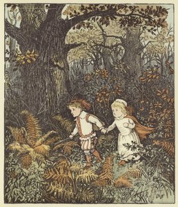 Laski w lesie autorstwa Randolph Caldecott
