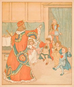 Król Kier, Wezwany dla tych Tart, 1880. autorstwa Randolph Caldecott