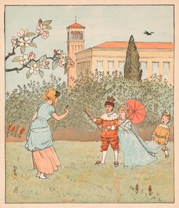 Pokojówka i Jenny Wren, 1880. autorstwa Randolph Caldecott