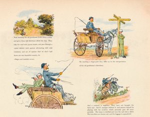 Dziwne przygody psiego wozu, 1888, 1946 autorstwa Randolph Caldecott
