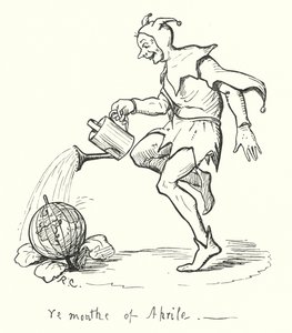 Miesiąc kwiecień (grawerowanie) autorstwa Randolph Caldecott