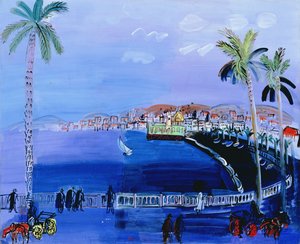 Baie des Anges, Nicea, ok. 1926 (olej na płótnie) autorstwa Raoul Dufy
