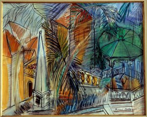 Jardin public a Hyeres autorstwa Raoul Dufy