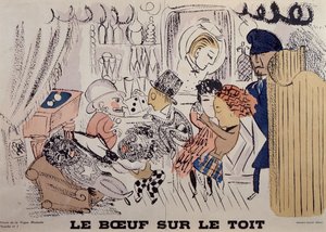 Le Boeuf sur le Toit, ilustracja z pierwszego wydania "La Vogue Musicale autorstwa Raoul Dufy