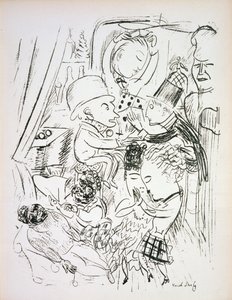 Le Boeuf sur le Toit or The Nothing Doing Bar, Darius Milhaud Instrumental Music autorstwa Raoul Dufy