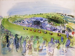 Le Jour du Derby (Epsom, Royal Enclosure) autorstwa Raoul Dufy