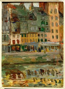 Le Bassin du Roy w Hawrze (olej na drewnie)