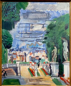 Le parc de Saint Cloud, XX wiek (olej na płótnie) autorstwa Raoul Dufy