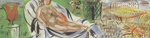 Akt z czerwonym wazonem (olej na płótnie) autorstwa Raoul Dufy