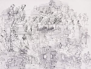 Orkiestra; Orchestre autorstwa Raoul Dufy