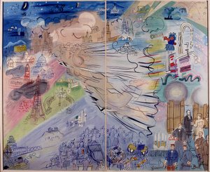 Obraz "La Fee Electricite" autorstwa Raoula Dufy