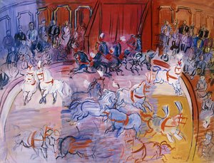 The Big Top, ok. 1935 (olej na płótnie) autorstwa Raoul Dufy