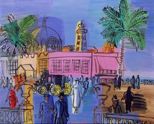 Kasyno na nabrzeżu, Nicea, ok. 1926 (olej na płótnie) autorstwa Raoul Dufy