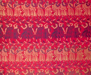"The Cortege of Orpheus", jedwabny adamaszek zaprojektowany przez Raoula Dufy