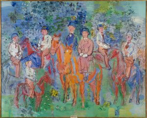 Jeźdźcy w lesie autorstwa Raoul Dufy