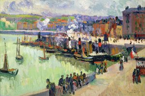 Port (olej na papierze) autorstwa Raoul Dufy