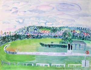 Tor wyścigowy w Deauville autorstwa Raoul Dufy