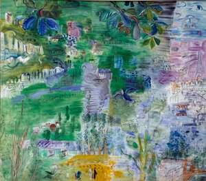 Bieg Sekwany Paryskiej ma ujście (prawa część) autorstwa Raoul Dufy