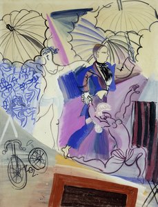 Chodzący po linie; Les Equilibristes autorstwa Raoul Dufy