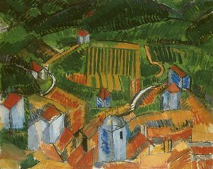 Krajobraz Vence autorstwa Raoul Dufy