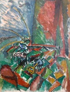 Z włokami na moście Le Havre autorstwa Raoul Dufy
