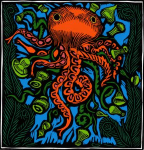 Zoologia / Życie morskie / Ośmiornica autorstwa Raoul Dufy
