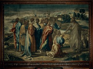Nakaz Chrystusa dla św. Piotra, warsztat Mortlake autorstwa after Raphael