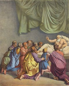 Jakub błogosławi swoje dzieci (kolor lito) autorstwa after Raphael