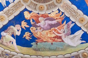 Mojżesz przed płonącym krzewem, strop zwrotki Eliodoro, sala Heliodora
