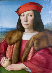 Portret młodzieńca z jabłkiem, prawdopodobnie Francesco Maria della Rovere, ok. 1505 r. (obraz)